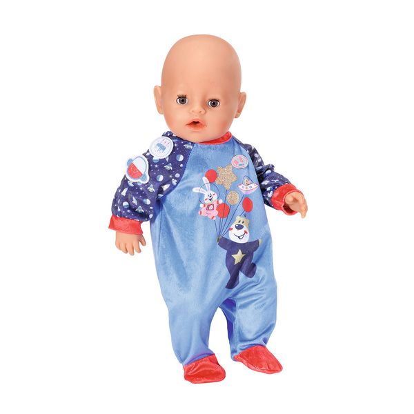 Одяг для ляльки BABY BORN серії "День Народження"- СВЯТКОВИЙ КОМБІНЕЗОН (на 43 cm, синій) 831090 фото
