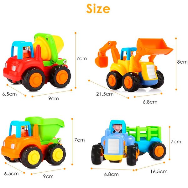 Набір іграшкових машинок Hola Toys Фермерська техніка, 4 шт. (326) 326 фото
