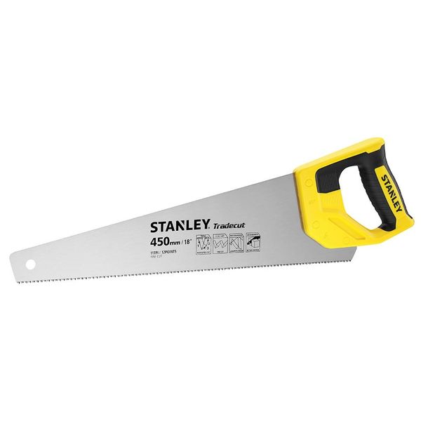 Ножовка по дереву Stanley Tradecut, 11TPI, 450мм (STHT20355-1) STHT20355-1 фото