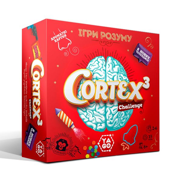 Настільна гра - CORTEX 3 AROMA CHALLENGE (90 карток, 24 фішки) 101011918 фото