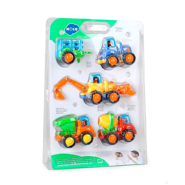 Набір іграшкових машинок Hola Toys Фермерська техніка, 4 шт. (326) 326 фото