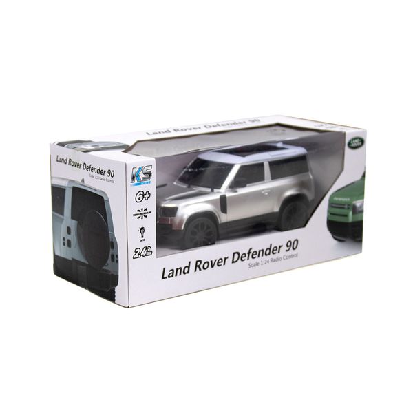 Автомобиль KS DRIVE на р/у - LAND ROVER NEW DEFENDER (1:24, 2.4Ghz, серебристый) (124GDES) 124GDES фото