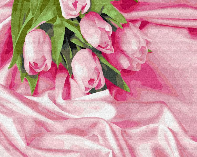 Картина по номерам. Brushme "Тюльпаны в шелке" , 40х50 см (GX34760) GX34760 фото