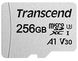 Карта пам'яті Transcend microSD 256GB C10 UHS-I R100/W40MB/s + SD (TS256GUSD300S-A)