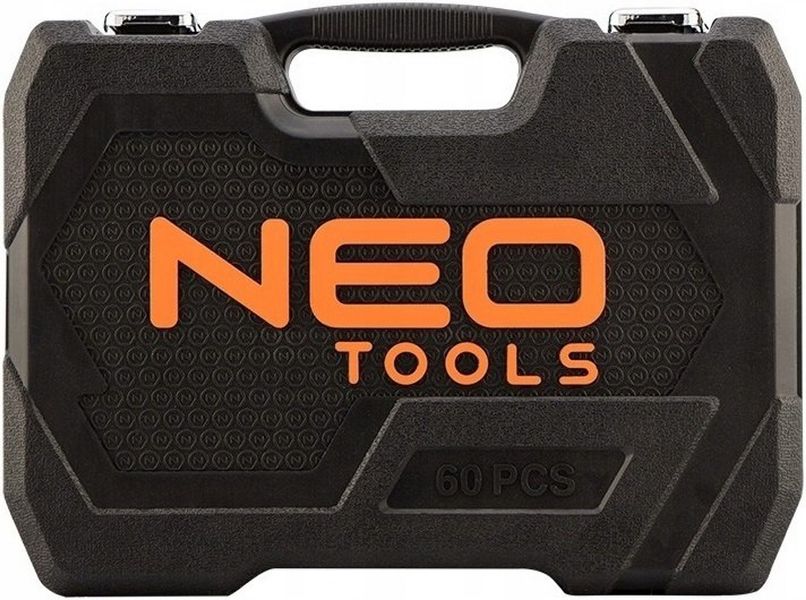 Набір інструменту Neo Tools, 60 од., 1/4", універсальний, кейс (10-200) 10-200 фото