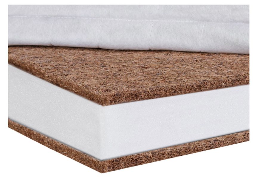 Матрац Солодких снів Organic Cotton Comfort Premium - 12 см. (Кокос, поліуретан, кокос) білий (622839) 622839 фото