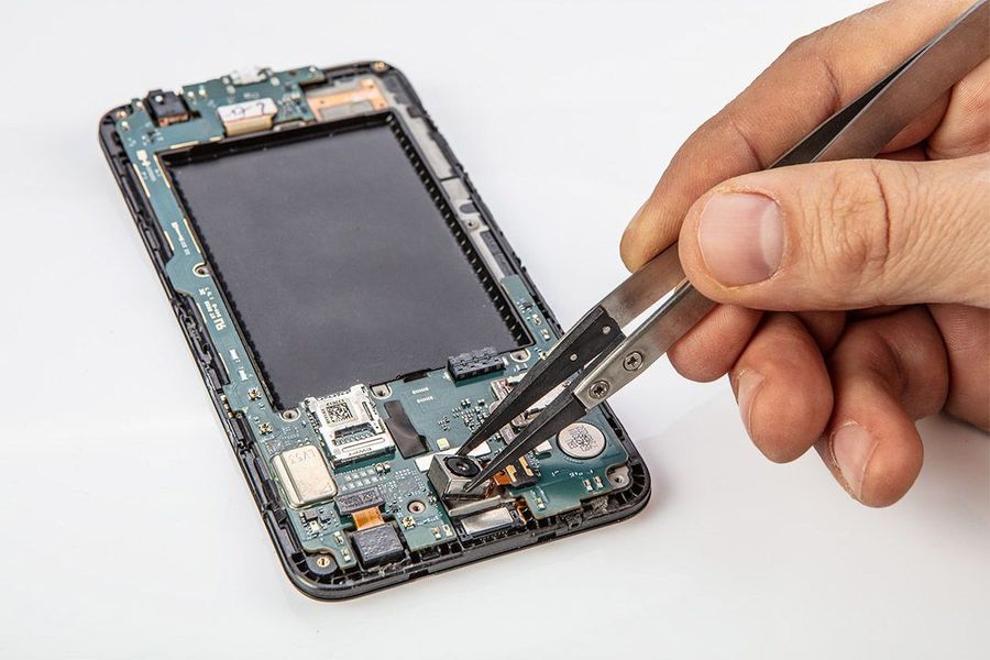 Пінцет NEO, для ремонту смартфонів, нержавіюча сталь, 2 пари змінних наконечників (06-120) 06-120 фото