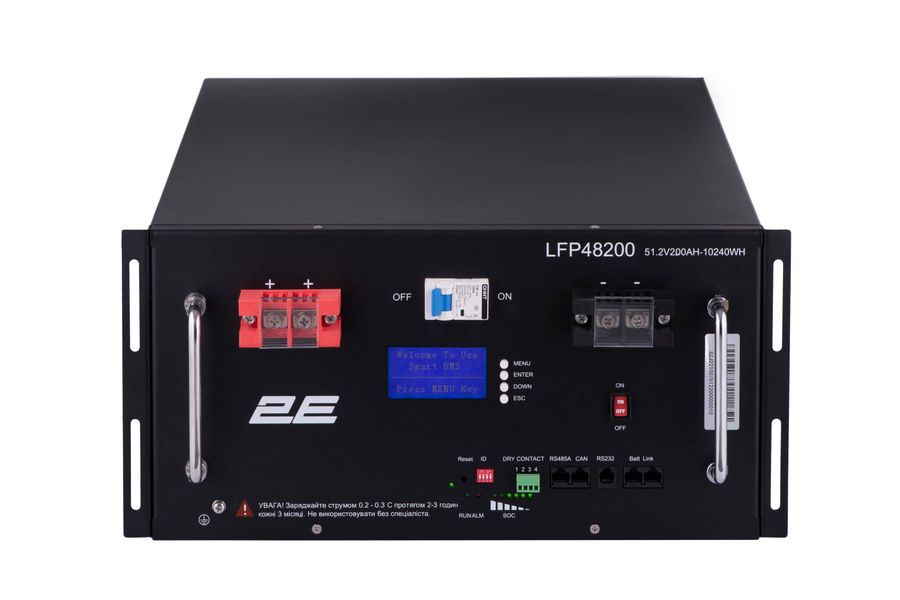 Акумуляторна батарея 2E LFP48, 48V, 200Ah, 19" LCD 16S (2E-LFP48200-LCD) 2E-LFP48200-LCD фото
