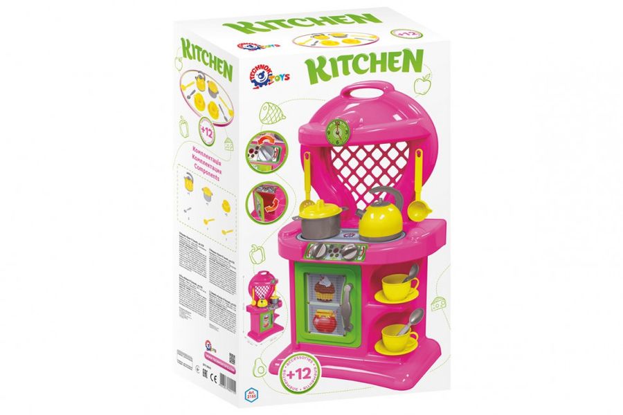 Дитяча ігрова кухня 10 2155TXK з посудом 2155TXK фото