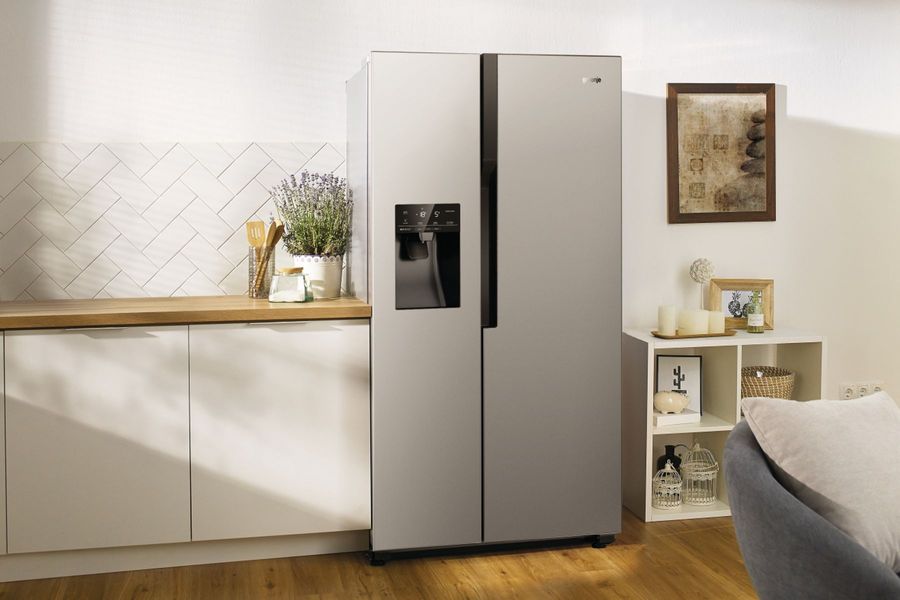 Холодильник Gorenje SBS, 179x68x91см, 2 дв., Х- 368л, М- 167л, A++, NF Plus, Інвертор, диспенсер, Дисплей, сірий (NRS9EVX1) NRS9EVX1 фото