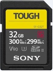Карта пам'яті Sony 32GB SDHC C10 UHS-II U3 V90 R300/W299MB/s Tough SF32TG фото