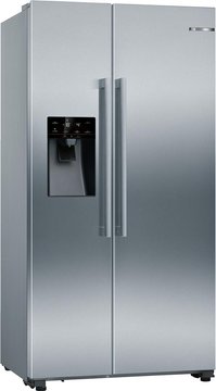Холодильник Bosch с верxн. мороз., 186x70x75, холод.отд.-335л, мороз.отд.-109л, 2дв., A+, NF, нерж KDN55NL20U KAI93VI304 фото