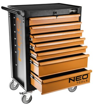 Шафа-візок інструментальна NEO, 7 ящиків, 680x460x1030мм, 280 кг, сталевий корпус (84-222) 84-222 фото