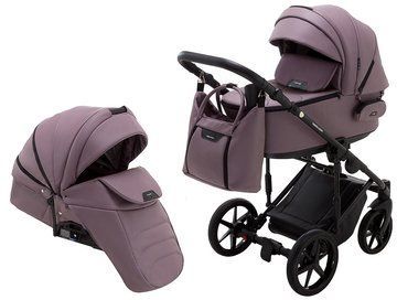 Коляска 2 в 1 Adamex Porto Light ECO шкіра 100% SA-14 бузковий (625882) 625882 фото