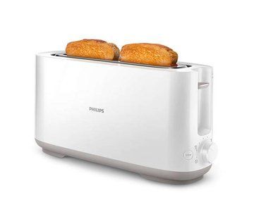 Тостер Philips Daily Collection 1000Вт, 1 отделение, пластик, белый. HD2590/00 фото