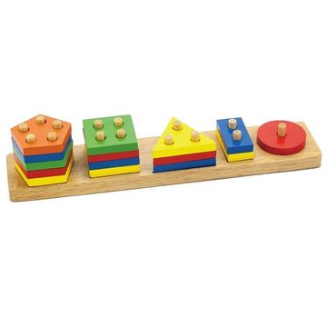 Деревянная логическая пирамидка Viga Toys Геометрические фигуры (58558) 58558 фото