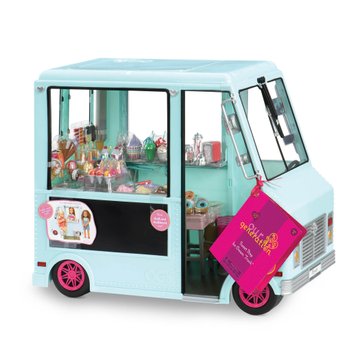 Транспорт для ляльок-Фургон з морозивом і аксесуарами (бірюзовий) Our Generation BD37252Z BD37252Z фото