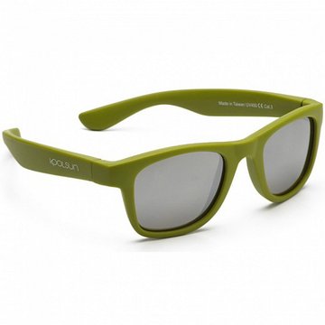 Дитячі сонцезахисні окуляри Koolsun кольору хакі серії Wave (Розмір: 3+) KS-WAOB003 KS-WABA003 фото