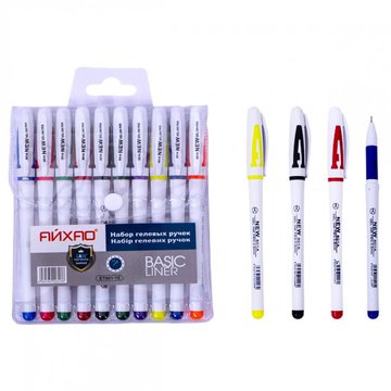 Набір ручок гелевих 801A-10 Original 10 кольорів 801A-10 фото