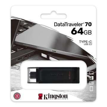 Накопитель Kingston 64GB USB 3.2 Type-C Gen 1 DT70 (DT70/64GB) DT70/64GB фото