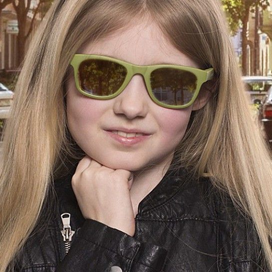 Детские солнцезащитные очки Koolsun цвета хаки серии Wave (Размер: 3+) (WAOB003) KS-WABA003 фото