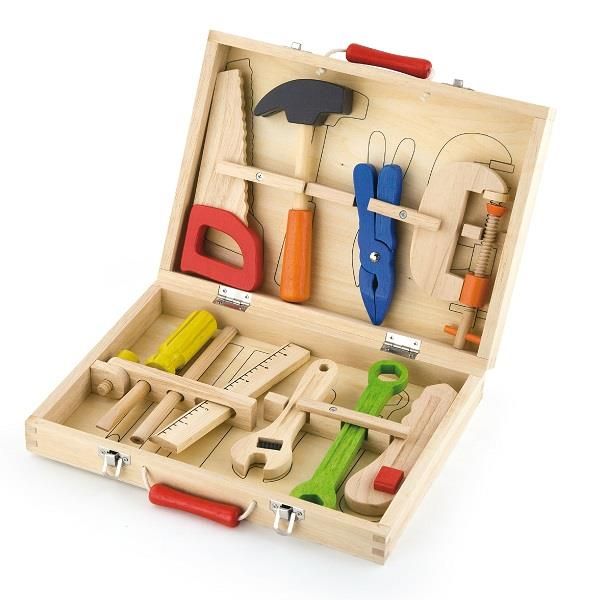 Деревянный игровой набор Viga Toys Чемоданчик с инструментами, 10 шт. (50387) 50387 фото