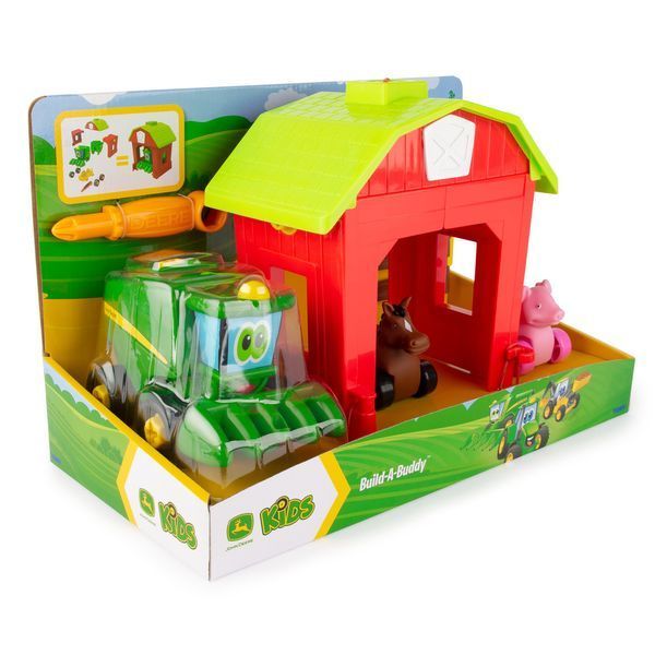 Игровой набор-конструктор John Deere Kids Собери трактор с загоном (47210) 47210 фото