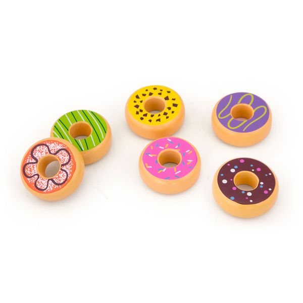 Игрушечные продукты Viga Toys Деревянные пончики (51604) 51604 фото