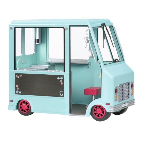 Транспорт для ляльок-Фургон з морозивом і аксесуарами (бірюзовий) Our Generation BD37252Z BD37252Z фото