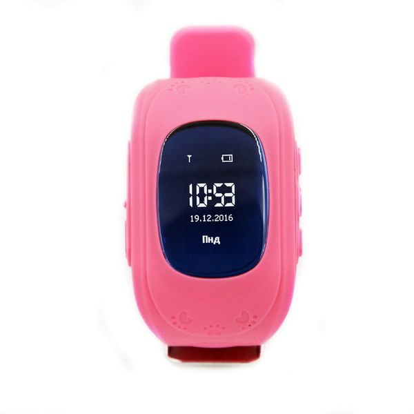 Дитячий GPS годинник-телефон GOGPS ME K50 Рожевий K50PK K50D фото
