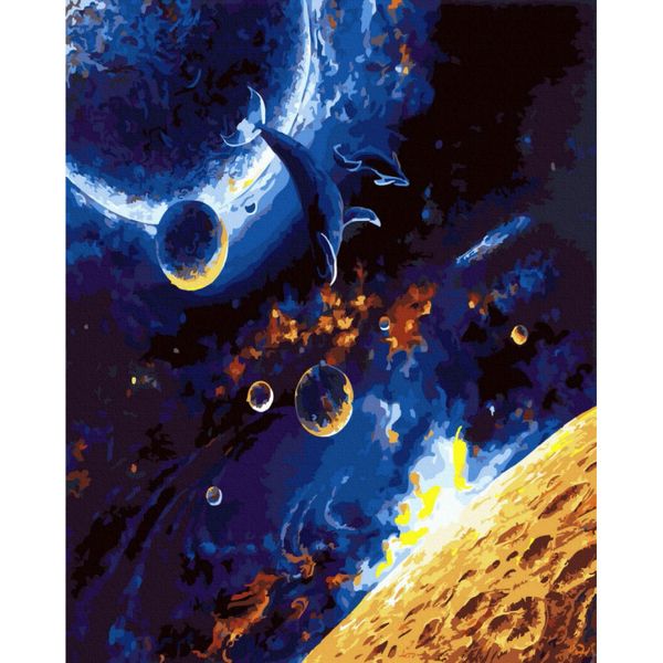 Картина по номерам "Космический дзен" Brushme GX40357 40х50 см GX40357 фото