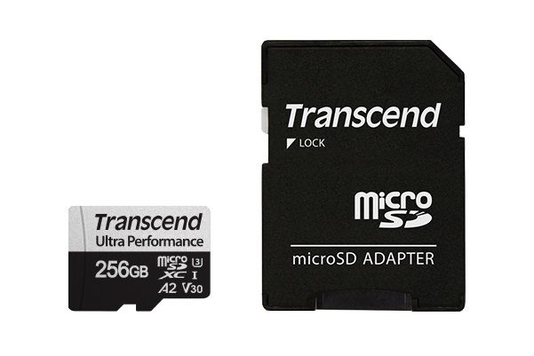 Карта пам'яті Transcend microSD 256GB C10 UHS-I U3 A2 R160/W125MB/s + SD (TS256GUSD340S) TS256GUSD340S фото