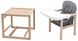 Стульчик- трансформер Babyroom Винни-230 eko без лака пластиковая столешница серый-графит (мишка с чашкой) (626045) BR-626045 фото