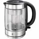 Електрочайник Russell Hobbs Glass, 1.7л, скло, підсвічування, сріблясто-чорний (21600-57)