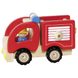 Машинка деревянная Пожарная (красный) Goki (55927G)