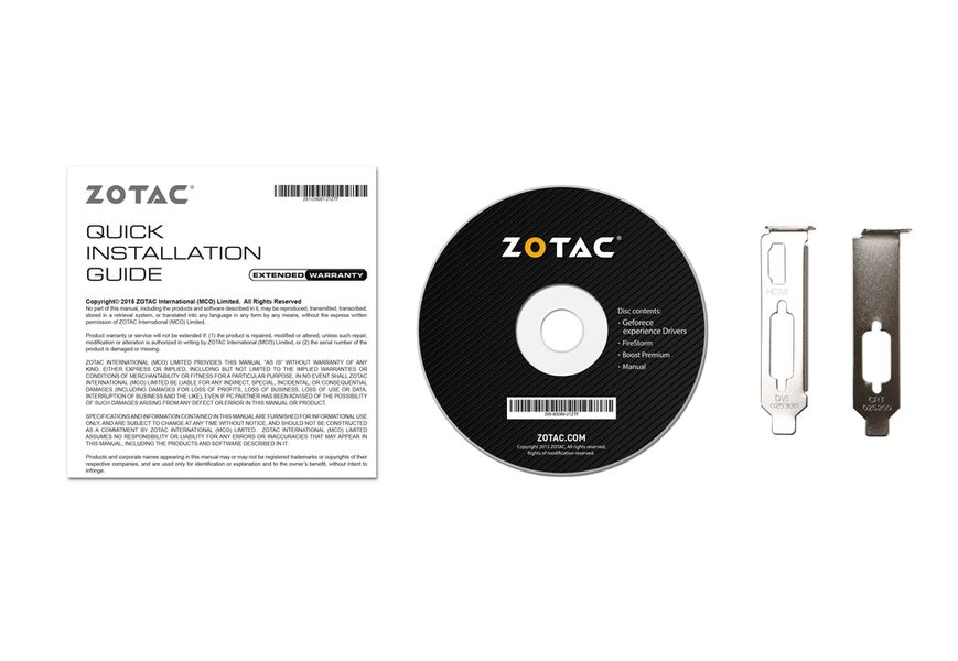 Відеокарта ZOTAC GeForce GT 710 2GB DDR3 Low Profile (ZT-71310-10L) ZT-71310-10L фото