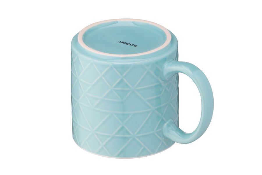 Чашка Ardesto Francesca, 360 мл, блакитна, кераміка (AR3482BL) AR3482BL фото