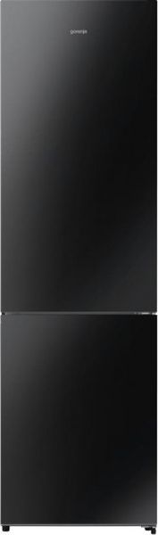 Холодильник Gorenje, з нижн. мороз. камерою,200х60х60см, 2 дв., Х- 238л, М- 98л, A++, NoFrost Plus, Fresh zone, дисплей,чорне скло (NRK620EABG4) NRK620EABG4 фото