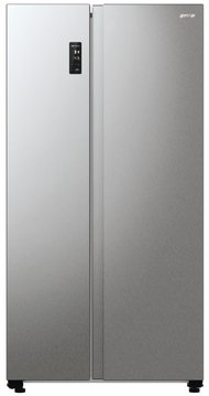 Холодильник SBS Gorenje, 179х67х92см, 2 двері, 356( 191)л, А++, NF+, Інв. , Зона св-ті, Зовн. Диспл, матовий сірий NRR9185EAXL NRR9185EAXL фото