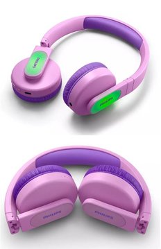 Наушники Philips Kids TAK4206 On-ear Colored light panels Wireless Mic Розовый (TAK4206PK/00) TAK4206 фото
