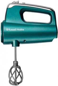 Міксер Russell Hobbs ручний Turquoise, 350Вт, насадки -4, турборежим, бірюзовий (25891-56) 25891-56 фото