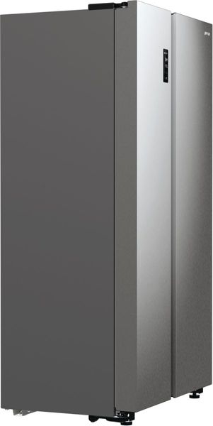 Холодильник SBS Gorenje, 179х67х92см, 2 двері, 356( 191)л, А++, NF+, Інв. , Зона св-ті, Зовн. Диспл, матовий сірий (NRR9185EAXL) NRR9185EAXL фото