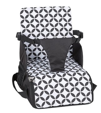Портативный стул для кормления FreeON Fold and Go Black\white (48709) 48709 фото