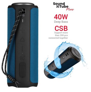 Акустична система 2E SoundXTube Plus TWS, MP3, Wireless, Waterproof Blue - Уцінка 2E-BSSXTPWBL фото