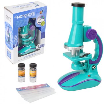 Мікроскоп іграшковий З з аксесуарами (С 2127(Turquoise)) С 2127(Turquoise) фото
