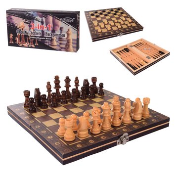 Настільна гра Шахи W7701, 3 в1, шахи, шашки, нарди, 24*24*2 см Настільна гра Шахи W7701, 3 в1, шахи, шашки, нарди, 24*24*2 см W7701 фото