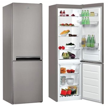 Холодильник Indesit з нижн. мороз., 187x60х66, холод.відд.-213л, мороз.відд.-90л, 2дв., А+, ST, сріблястий LI8S1ES LI8S1ES фото