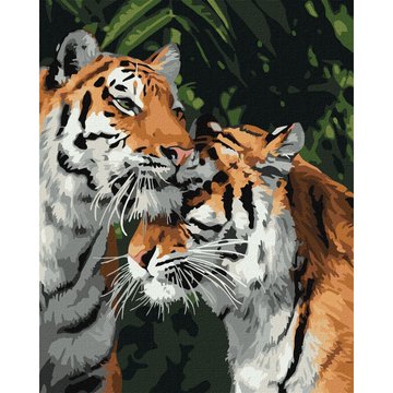 Картина за номерами "Тигрина любов" Ідейка 40х50 см Картина за номерами "Тигрина любов" Ідейка 40х50 см (KHO4301) KHO4301 фото