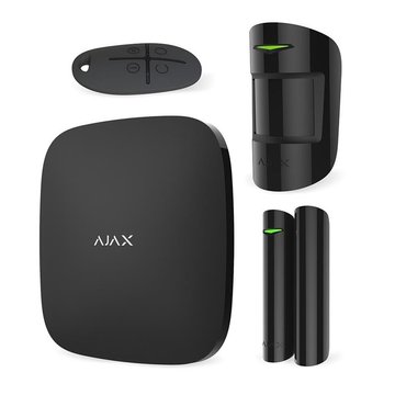 Комплект охранной сигнализации Ajax StarterKit Plus, hub plus, motionprotect, doorprotect, spacecontrol, jeweller, беспроводной, черный 000012254 фото