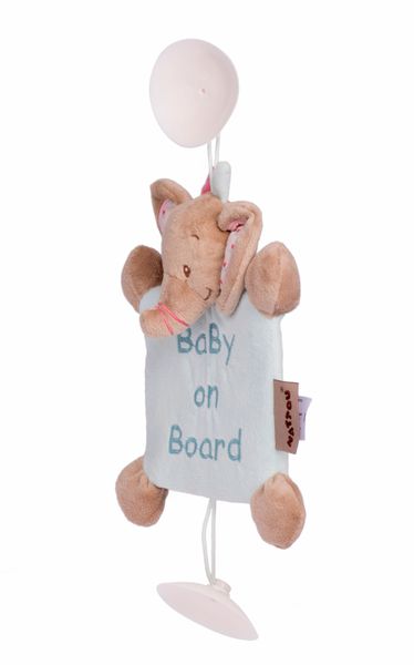 Іграшка на присосках Nattou Дитина на борту слоник Розі 655354 655354 фото